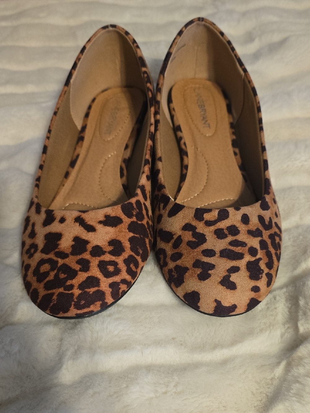 Lane Bryant Leopard Print Ballet Flats - Tan & Brown